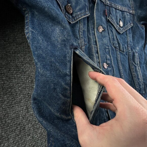 VTG LEVIS Trucker Jacket 70506-0216 Denim Type 3 USA Blue FACT. 527 Size 34 - Picture 10 of 16